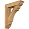 Ekena Millwork Olympic Traditional Rough Sawn Bracket w/ Offset Brace, Western Red Cedar, 6"W x 22"D x 26"H BKT0604X22X26OLY01RWR - alternate 1
